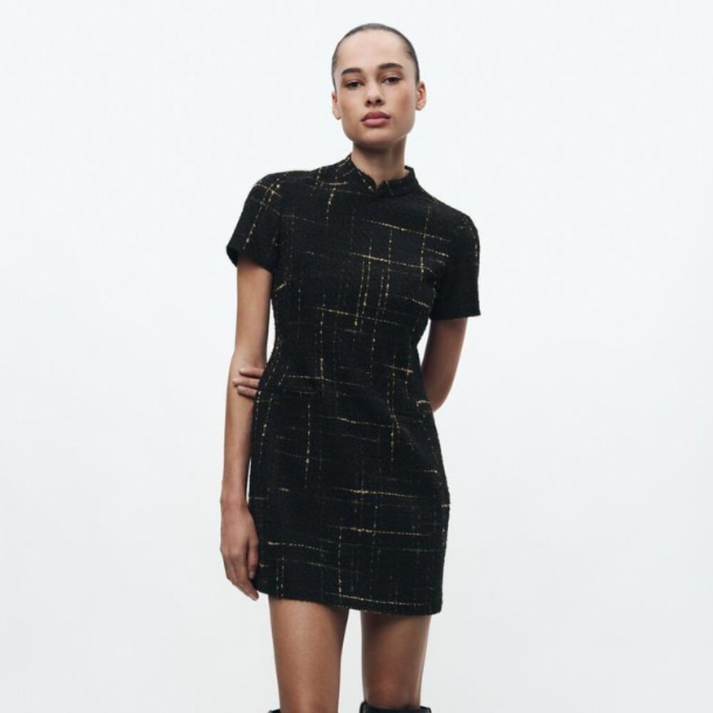 TEXTURED DRESS ZW COLLECTION